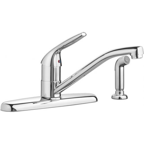  American Standard 4175701F15.002 1.5 GPM Colony Choice 1-Handle Kitchen with Side Spray Faucet, Polished Chrome