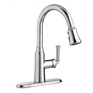 American Standard Portsmouth Single handle Deck Mounted Kitchen Faucet Finish: Chrome, Flow Rate: 1.5