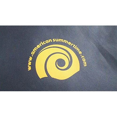  American Summertime Picnic Blanket Extra Large Family Size and 100% Waterproof So No More Wet Fannies | Premium Quality | Fleece Outdoor Tote Rug | Plus Unique Drawstring Storage Sackpack Bag | The Co