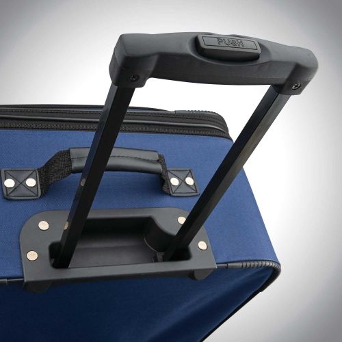  American Tourister Fieldbrook XLT Softside Upright Luggage, Navy, 4-Piece Set (BB/DF/21/25)