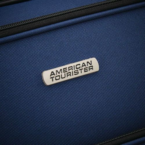  American Tourister Fieldbrook XLT Softside Upright Luggage, Navy, 4-Piece Set (BB/DF/21/25)