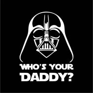 AmericanMadeUS Darth Vader Whos Your Daddy Decal  Sticker