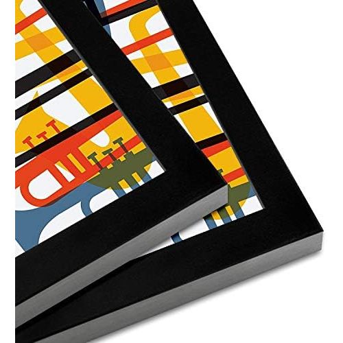  [아마존베스트]Americanflat 24 Pack Album Frames - Display Album Covers 12.5x12.5 - Hanging Hardware Installed - No Assembly Required - Easy to Use Album Frames, Album Cover Frames
