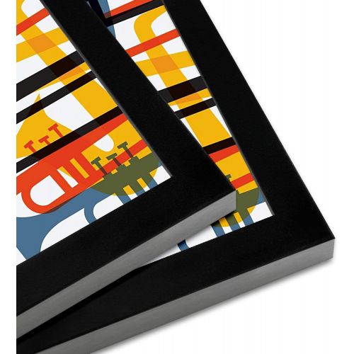  [아마존베스트]Americanflat 24 Pack Album Frames - Display Album Covers 12.5x12.5 - Hanging Hardware Installed - No Assembly Required - Easy to Use Album Frames, Album Cover Frames