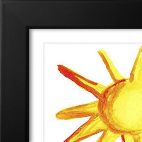  Americanflat Black Kids Artwork Picture Frame | Displays Artwork Sized 8.5x11 with Mat and 10x12.5 Without Mat. Shatter-Resistant Glass. Hanging Hardware Included!