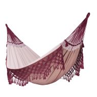 Amerigo LA SIESTA Bossanova Bordeaux - Organic Cotton Kingsize Classic Hammock