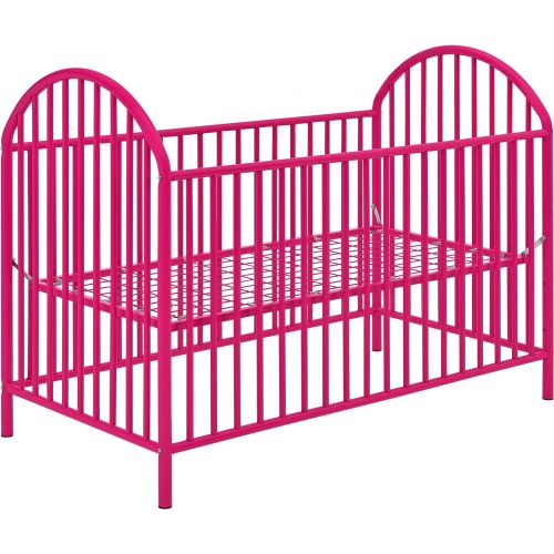  Ameriwood Home Adjustable Pink Metal Crib by Cosco by Ameriwood Home