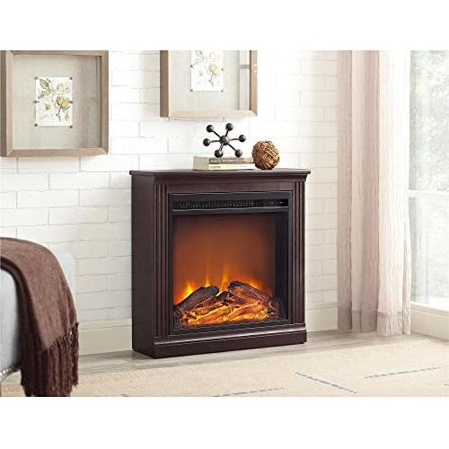  Ameriwood Home Bruxton Electric Fireplace, Cherry