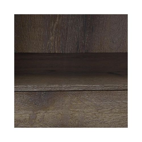  Ameriwood Home 9665096COM Candon Bookcase with Bins, Distressed Brown Oak