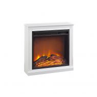 Ameriwood Home Bruxton Simple Fireplace, White