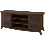 Ameriwood Home Oakridge TV Stand with Glass Doors for TVs up to 60, Brown Oak