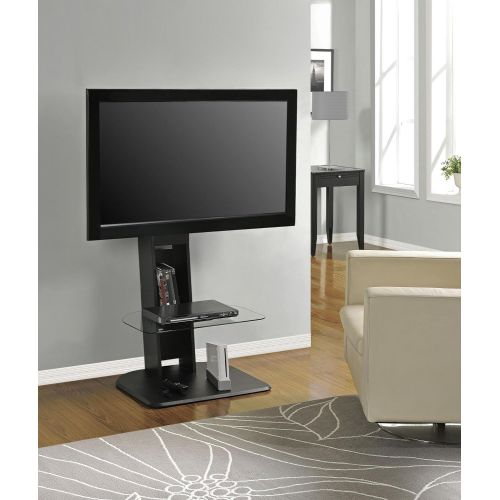  Ameriwood Home Galaxy TV Stand with Mount for TVs up to 50, Black