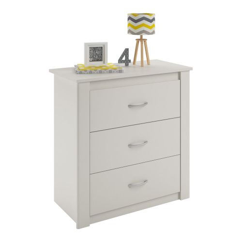  Ameriwood Home Riley 3 Drawer Dresser, White