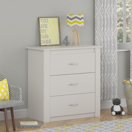  Ameriwood Home Riley 3 Drawer Dresser, White