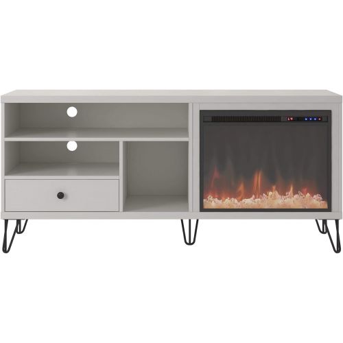  Ameriwood Home Owen Fireplace TV Stand up to 65 in White