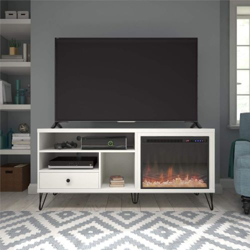  Ameriwood Home Owen Fireplace TV Stand up to 65 in White