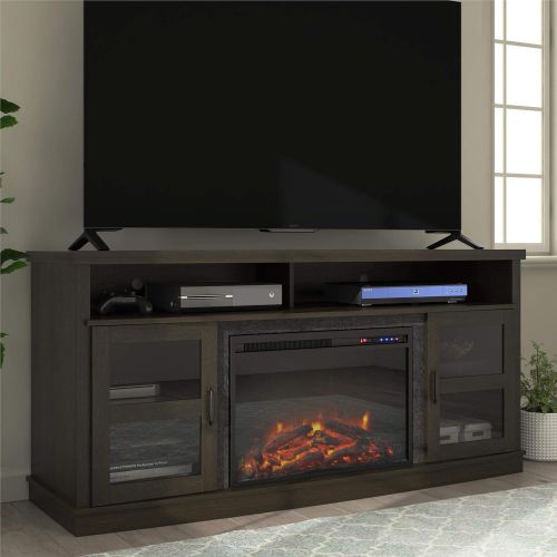  Ameriwood Home Ayden Park Fireplace TV Stand up to 65 in Espresso