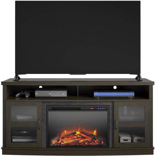  Ameriwood Home Ayden Park Fireplace TV Stand up to 65 in Espresso