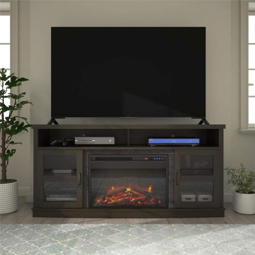  Ameriwood Home Ayden Park Fireplace TV Stand up to 65 in Espresso