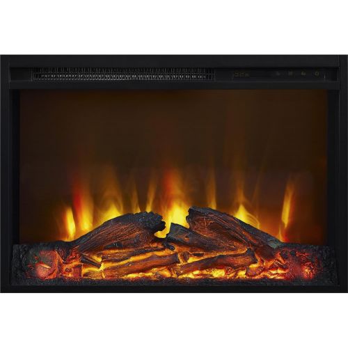  Ameriwood Home Farmington Electric Fireplace TV Console for TVs up to 60, Natural -