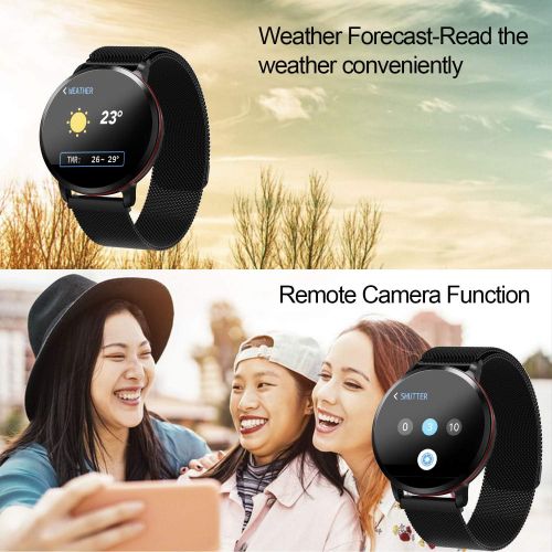  [아마존베스트]Amerzam Smart Watch Smart Band Activity trackerSmartWatch Bracelet for iPhone Android Phones Fitness Tracker Heart Rate Bluetooth Touch Phone Notification SMS Sports Fitness Tracke