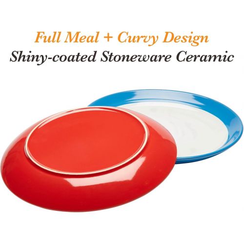  Amethya Premium Ceramic Colorful Meal Stoneware (Dinner Plates)