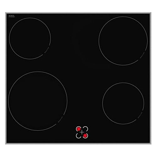  [아마존베스트]Amica EHC 933 021 E Built-In Cooker Set with Glass Ceramic Hob, Schott Ceran - Stainless Steel