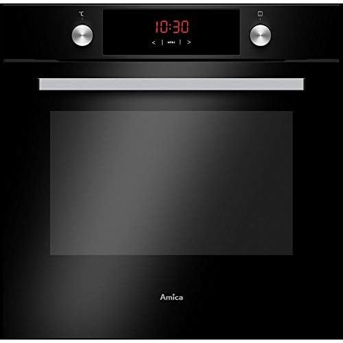  [아마존베스트]Amica Self-sufficient Oven Set Glass Ceramic Hob 60 cm Recirculation Telescopic Pull-Out Roasting Dish Zone Two Circuit Zone Frameless XXL Large Oven