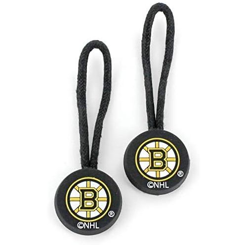  aminco NHL Boston Bruins ID Zipper Pull, 2-Pack