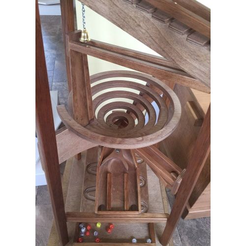  Amish Handmade WOOD MARBLE Run MAZE Pyramid Office Daycare Game AMISH HANDMADE Wooden