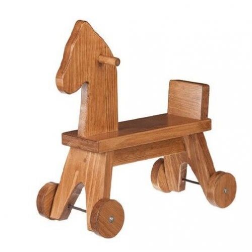  Amish Handmade TODDLER RIDE ON HORSE - Amish Handcrafted Wood Walker Toy - Handmade in the USA