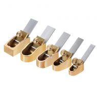 Ammoon ammoon 5pcs Woodworking Plane Cutter Set Curved Sole Metal Brass Luthier Tool for Violin Viola Cello Wooden Instrument