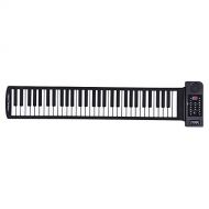 Ammoon ammoon Portable Silicon 61 Keys Roll Up Piano Electronic MIDI Keyboard with Built-in Loud Speaker