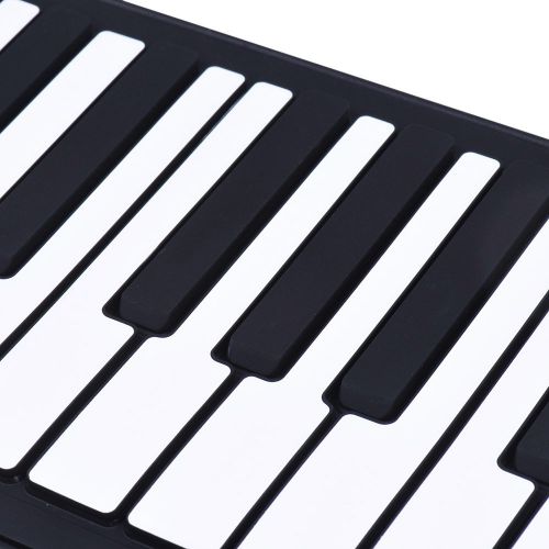  Ammoon ammoon Portable Silicon 88 Keys Hand Roll Up Piano Electronic USB Keyboard Built-in Li-ion Battery and Loud Speaker with One Pedal