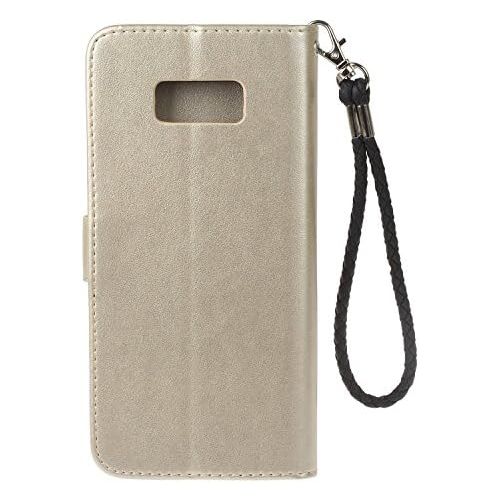  [아마존베스트]Amocase Wallet Case with 2 in 1 Stylus for Samsung Galaxy S8,3D Bling Gems Owl Magnetic Mandala Embossing Premium Strap PU Leather Card Slot Stand Case for Samsung Galaxy S8 - Gold