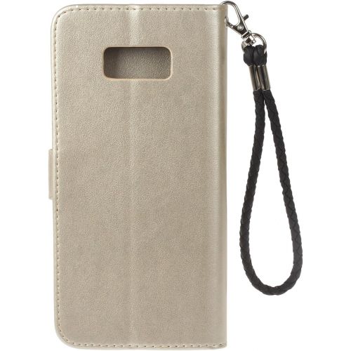  [아마존베스트]Amocase Wallet Case with 2 in 1 Stylus for Samsung Galaxy S8,3D Bling Gems Owl Magnetic Mandala Embossing Premium Strap PU Leather Card Slot Stand Case for Samsung Galaxy S8 - Gold