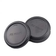Amopofo Camera Body and Rear Lens caps,Compatible with for Fujifilm FX Camera Fuji X Mount X-pro1 X-E1 Body and Lenses
