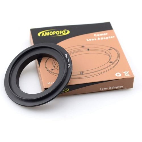  Amopofo 49MM FX Macro Reverse Adapter Ring &for Fujifilm FX X Mount X-A5 X-A20 X-A10 X-A3 X-A2 X-A1 X-T2 X-E3 X-E2S X-E2 X-E1