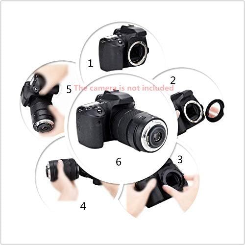  Amopofo 52mm-EOS M Macro Reverse Mount Adapter Ring,& for Canon EOS M Mount Mirrorless Camera M1 M2 M3 M5 M6 M10 M50 M100,Macro Shoot.