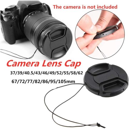  Amopofo 37mm Lens Cap Center Snap on Lens Cap Suitable for Compatible with All Brands Any Ø37mm with Camera Lenses.