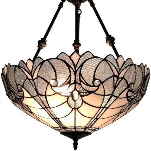  Amora Lighting AM263HL18 Tiffany Style Hanging Pendant Chandelier Lamp 18 inched Wide