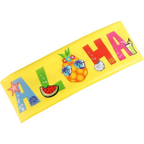  Amosfun Inflatable Selfie Frame Hawaii Aloha Party Photo Booth Props Blow Up Selfie Picture Frame Summer Party Supplies for Birthday Pool Party Supplies