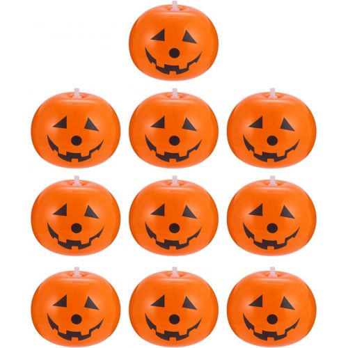  할로윈 용품Amosfun 10pcs Halloween Balloons Pumpkin Balloons Big Halloween Latex Balloons Inflatable Pumpkin Decoration for Halloween Party Bar Home