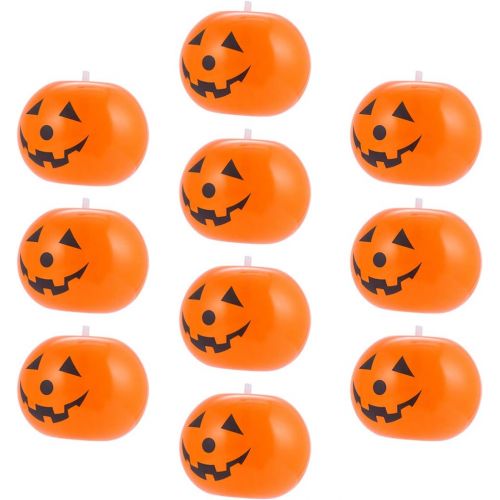  할로윈 용품Amosfun 10pcs Halloween Balloons Pumpkin Balloons Big Halloween Latex Balloons Inflatable Pumpkin Decoration for Halloween Party Bar Home