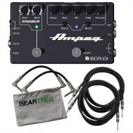 Ampeg SCR-DI Bass DI Pedal (w/Scrambler Overdrive) w/ 4 Cables and Cloth