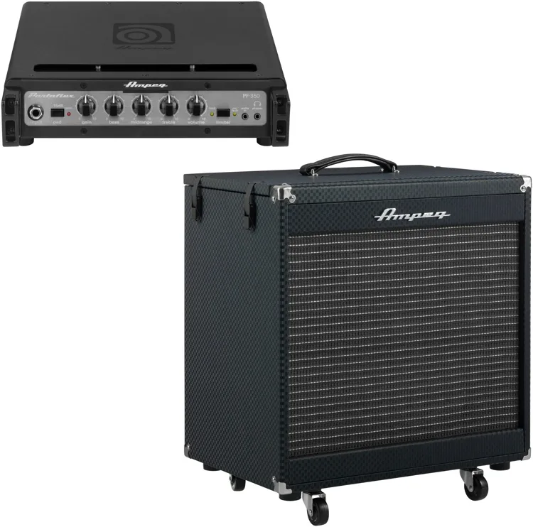 Ampeg Portaflex PF-350 Head and PF210 Cabinet Stack