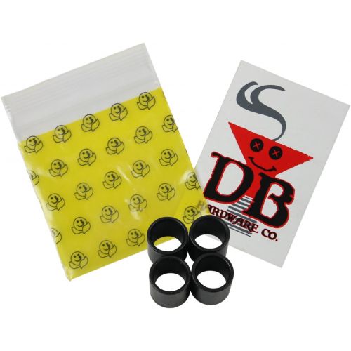  Amphetamine Abec 5 Bearings with Longboard 1/4 Rubber Riser Pads, Spacers and 1.25 Hardware