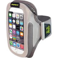 Amphipod ArmPod SmartView Sumo Armband, Reflective Arm or Belt Cell Phone Accessory with Zip Storage for Running & Walking - Silver/Charcoal - XL