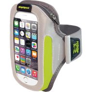 Amphipod ArmPod SmartView Sumo Armband, Reflective Arm or Belt Cell Phone Accessory with Zip Storage for Running & Walking - Silver/Hi-Viz - XL