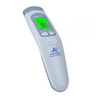 Amplim Non-Contact Forehead Thermometer for Kids and Adults. AmpMed FSA HSA Approved No-Touch Baby Head Temporal Thermometer. Touchless Digital Fever Thermometer for Accurate Temperature Reading